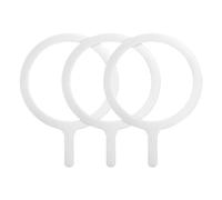 sourcing map Magnetic Adapter Ring, 3Pcs Magnetic Sticker Ring Metal Universal Magnet Wireless Charging Conversion Kit for Mobile Phone Case Wireless Charger, Silver