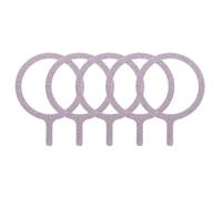 sourcing map Magnetic Adapter Ring, 5Pcs Magnetic Sticker Ring Metal Universal Magnet Wireless Charging Conversion Kit for Mobile Phone Case Wireless Charger, Flash Pink