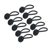sourcing map Magnetic Cable Clips 4.3 Inch x 0.6 Inch Black Magnetic Cord Organizer Cable Ties Reusable Twist Ties for Home, Kitchen, Office, 10 Pcs