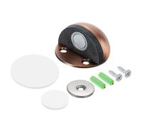 sourcing map Magnetic Door Stopper Catch, Stainless Steel Floor Mount Door Stops Magnets Door Holder with Self Adhesive and Screws, Copper Tone