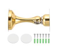 sourcing map Magnetic Door Stoppers Stainless Steel Door Stops, Wall Floor Mounted Doors Holder Keep Doors Open for Home Office Closet (Gold Tone)