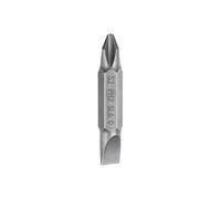 sourcing map Magnetic Double Ended Screwdriver Bit 6.35mm PH2/SL6 1.5" Length 1/4" Hex Shank S2 Steel Phillips Cross Slotted Flat Screw Driver Bit, Grey