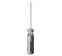 sourcing map Magnetic Hex Screwdriver 4x75mm Rod H3.0 Steel Hexagonal Head Screw Driver with Non-Slip Handle for Appliances Repair Improvement, Black