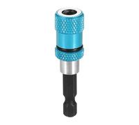sourcing map Magnetic Screwdriver Bit Holders Set 2 Inch CR-V Steel Torsion Impact Bit Holder Kits Quick Release Extension Adapter with 1/4 Inch Hex Shank for Industry Home Auto, Blue Black