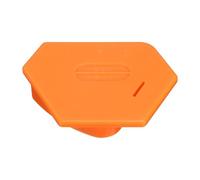 sourcing map Magnetic Seam Guide for Sewing Machine, 5.7cm Polygonal Hemmer Guide with Scale, Magnet Hem Gauge for Universal Sewing Supplies and Accessories, Orange
