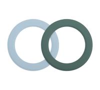 sourcing map Magnetic Sticker Ring, 2Pcs Universal Magnetic Adapter Ring Leather Magnet Wireless Charging Conversion Kit for Mobile Phone Case Wireless Charger (Green+Blue)