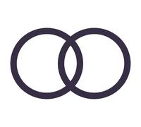 sourcing map Magnetic Sticker Ring, 2Pcs Universal Magnetic Adapter Ring Metal Magnet Wireless Charging Conversion Kit for Mobile Phone Case Wireless Charger (Dark Purple)