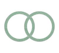 sourcing map Magnetic Sticker Ring, 2Pcs Universal Magnetic Adapter Ring Metal Sparkle Magnet Wireless Charging Conversion Kit for Mobile Phone Case Wireless Charger (Green)