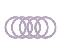 sourcing map Magnetic Sticker Ring, 5Pcs Universal Magnetic Adapter Ring Metal Sparkle Magnet Wireless Charging Conversion Kit for Mobile Phone Case Wireless Charger (Pink)