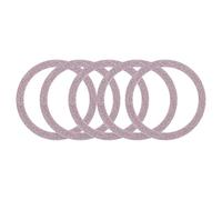 sourcing map Magnetic Sticker Ring, 5Pcs Universal Magnetic Adapter Ring Metal Sparkle Magnet Wireless Charging Conversion Kit for Mobile Phone Case Wireless Charger (Rose Pink)
