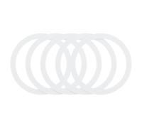 sourcing map Magnetic Sticker Ring, 5Pcs - Universal Magnetic Adapter Ring, Silicone Magnet Wireless Charging Conversion Kit for Mobile Phone Case Wireless Charger (White)