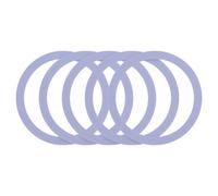 sourcing map Magnetic Sticker Ring, 5Pcs - Universal Magnetic Adapter Ring, Silicone Magnet Wireless Charging Conversion Kit for Mobile Phone Case Wireless Charger (Purple)