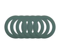 sourcing map Magnetic Sticker Ring, 6 Pcs Universal Magnetic Adapter Ring Leather Magnet Wireless Charging Conversion Kit for Mobile Phone Case Wireless Charger, Green