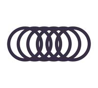 sourcing map Magnetic Sticker Ring, 6Pcs Universal Magnetic Adapter Ring Metal Magnet Wireless Charging Conversion Kit for Mobile Phone Case Wireless Charger (Dark Purple)