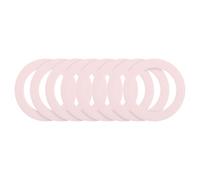sourcing map Magnetic Sticker Ring, 8 Pcs Universal Magnetic Adapter Ring Leather Magnet Wireless Charging Conversion Kit for Mobile Phone Case Wireless Charger, Pink