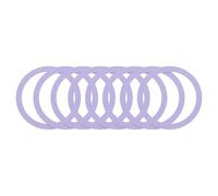 sourcing map Magnetic Sticker Ring, 8Pcs Universal Magnetic Adapter Ring Metal Magnet Wireless Charging Conversion Kit for Mobile Phone Case Wireless Charger (Light Purple)