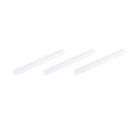 sourcing map Magnetic Stirrer Mixer Stir Bar Rod 100mm(3.94") x10mm with Ring Shape PTFE Coating Magnet White for Laboratory 3Pcs