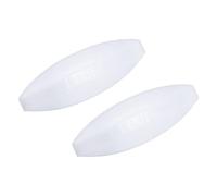 sourcing map Magnetic Stirrer Mixer Stir Bar Rod 40mm(1.57") Olive Shape PTFE Coating Magnet White for Laboratory Pack of 2