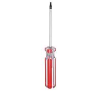 sourcing map Magnetic Torx Screwdriver 4x78mm Rod T10 Steel Star 6 Point Head Screw Driver with Non-Slip Handle for Appliances Repair Improvement, Red