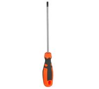sourcing map Magnetic Torx Screwdriver T27 45# Steel Security Star 6 Point Head Precision Screw Driver for Mechanical Equipment Electronic Devices Household, Black-Orange
