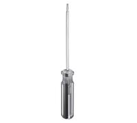 sourcing map Magnetic Triangle Screwdriver 3x75mm Rod TA18 Steel Triangular Head Screw Driver with Non-Slip Handle for Appliances Repair Improvement, Black