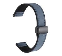 sourcing map Magnetic Watch Band, 22mm Microfiber Leather Matte Quick Release Sport Watch Band Replacement Strap with Magnet Buckle for Men Women, Blue