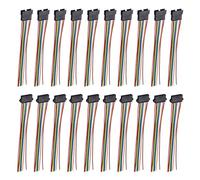 sourcing map Male to Female 8Pin Breadboard Jumper Wire 2.54mm Pitch Ribbon Cable 30cm Long Electronics Breadboard Ribbon Cables for Breadboard Electronic Projects Pack of 10