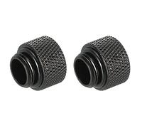 sourcing map Male to Female Extender Fitting Black G1/4 x 10mm for Water Cooling System Pack of 2