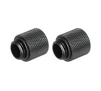 sourcing map Male to Female Extender Fitting Black G1/4 x 20mm for Water Cooling System Pack of 2