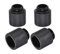 sourcing map Male to Female Extender Fitting G1/4 x 15mm for PC Water Cooling System Black 4pcs