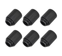 sourcing map Male to Female Extender Fitting G1/4 x 25mm for Water Cooling System Black 6pcs