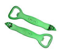sourcing map Manual Bottle Opener, 2Pcs Stainless Steel Church Key Can Opener Portable Punch Bottle Cap Remover Vial Breaker Tool for Kitchen Party Home Beverage Beer Soda Cans, Green