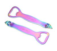 sourcing map Manual Bottle Opener, 2Pcs Stainless Steel Church Key Can Opener Portable Punch Bottle Cap Remover Vial Breaker Tool for Kitchen Party Home Beverage Beer Soda Cans, Multicolored