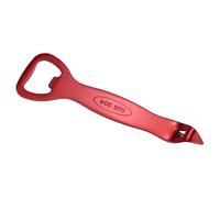 sourcing map Manual Bottle Opener, Stainless Steel Church Key Can Opener Portable Punch Bottle Cap Remover Vial Breaker Tool for Kitchen Party Home Beverage Beer Soda Cans, Red