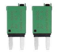 sourcing map Manual Resettable Fuse, 32V DC 30A E79 Low Profile ATC/ATO Manual Blade Circuit Breaker Reset Fuses for Car, Truck, RV, SUV, Marine, Boat, Motorcycle, Pack of 2