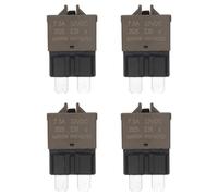 sourcing map Manual Resettable Fuse, 32V DC 7.5A E39 Low Profile ATC/ATO Manual Blade Circuit Breaker Reset Fuses for Car, Truck, RV, SUV, Marine, Boat, Motorcycle, Pack of 4