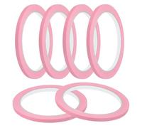 sourcing map Masking Tape 5 mm x 20 Meters Painter's Tape Pink Paint Tapes for DIY Crafts Arts Drawing Decoration Labeling Car Painting Artist Teachers, Pack of 6