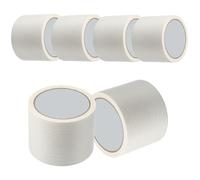 sourcing map Masking Tape 75 mm x 20 Meters Painters Tape Adhesive Paint Tapes for DIY Crafts Arts Wall Painting Labeling Car Home Office Decoration, White, Pack of 6