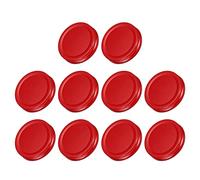 sourcing map Mason Jar Lids, 70mm/2.76" Regular Mouth Tin Plate Caps Leak Proof for Canning Jars Kitchen Storage, (Red 20Pcs)