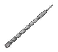 sourcing map Masonry Drill Bit 25mm x 350mm Carbide Tipped Rotary Hammer Bit 10mm Round Shank for Impact Drill