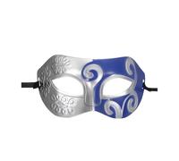 sourcing map Masquerade Mask, Mardi Gras Mask for Men Half Face Halloween Costume for Masquerade Party Prom Ball Birthday Gras, Blue Retro Style