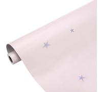 sourcing map Matte Wallpaper, 60cm x 10 Meter Vinyl Waterproof Peel and Stick Contact Paper Star Pattern Self Adhesive Wallpaper for Bedroom Kitchen Wall Countertop Decorating, Pink