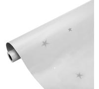 sourcing map Matte Wallpaper, 60cm x 5 Meter Vinyl Waterproof Peel and Stick Contact Paper Star Pattern Self Adhesive Wallpaper for Bedroom Kitchen Wall Countertop Decorating, Gray