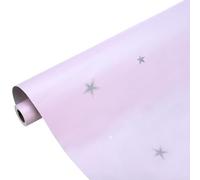 sourcing map Matte Wallpaper, 60cm x 5 Meter Vinyl Waterproof Peel and Stick Contact Paper Star Pattern Self Adhesive Wallpaper for Bedroom Kitchen Wall Countertop Decorating, Purple