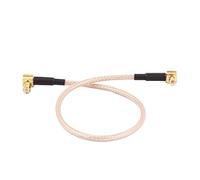 sourcing map MCX-JW Male to MCX-JW Male RG316 Coaxial Cable Pigtail 20cm