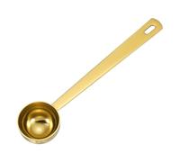 sourcing map Measuring Spoon, 10ml Long Handle Table Scoop Teaspoon Coffee Scoop Spoon for Ground Coffee Tea Sugar Cooking Baking, Gold