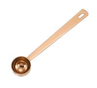 sourcing map Measuring Spoon, 5ml Long Handle Table Scoop Teaspoon Coffee Scoop Spoon for Ground Coffee Tea Sugar Cooking Baking, Rose Gold
