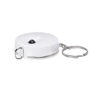 sourcing map Measuring Tape 1.5M/60-inch Retractable Tailors Tape Measure Pocket Size with Key Chain for Body, Fabric, Sewing and Crafts Measurements, White