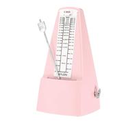 sourcing map Mechanical Metronome,High Accuracy Musical Timer with Metal Movement Universal Metronome for Piano Guitar Violin Ukulele Player,Pink