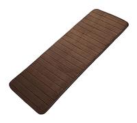 sourcing map Memory Foam Bath Mat, Soft Bathroom Floor Mats, Absorbent Bath Runner Rug for Bathroom Kitchen 60x160cm, Coffee Color